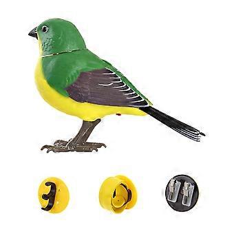 Realistic Singing Bird Toy With Light Control For Kids Decorative Cage Included No Battery Needed Multicolor
