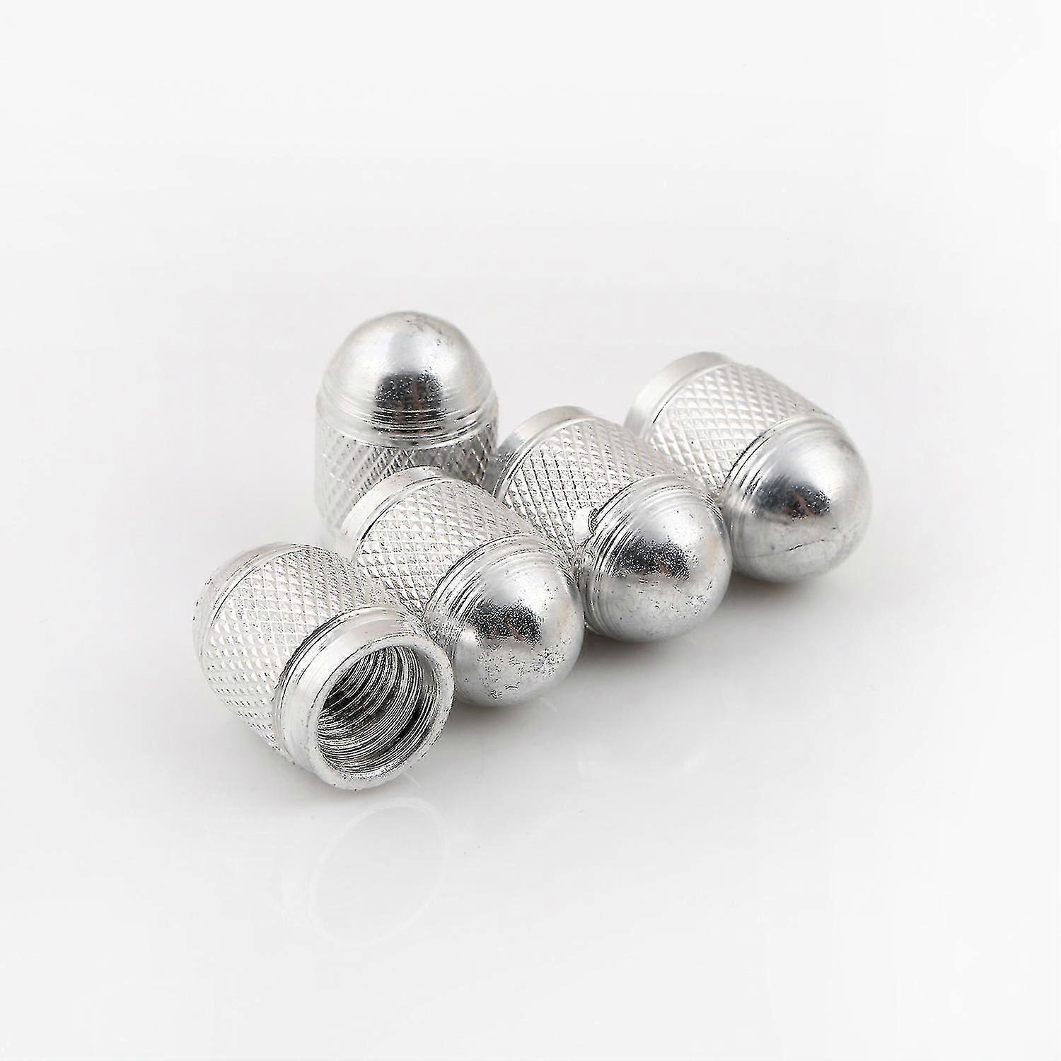Ventilhatt Däckhatt Elastisk Aluminiumlegering Däckhatt * 5 st (silver)