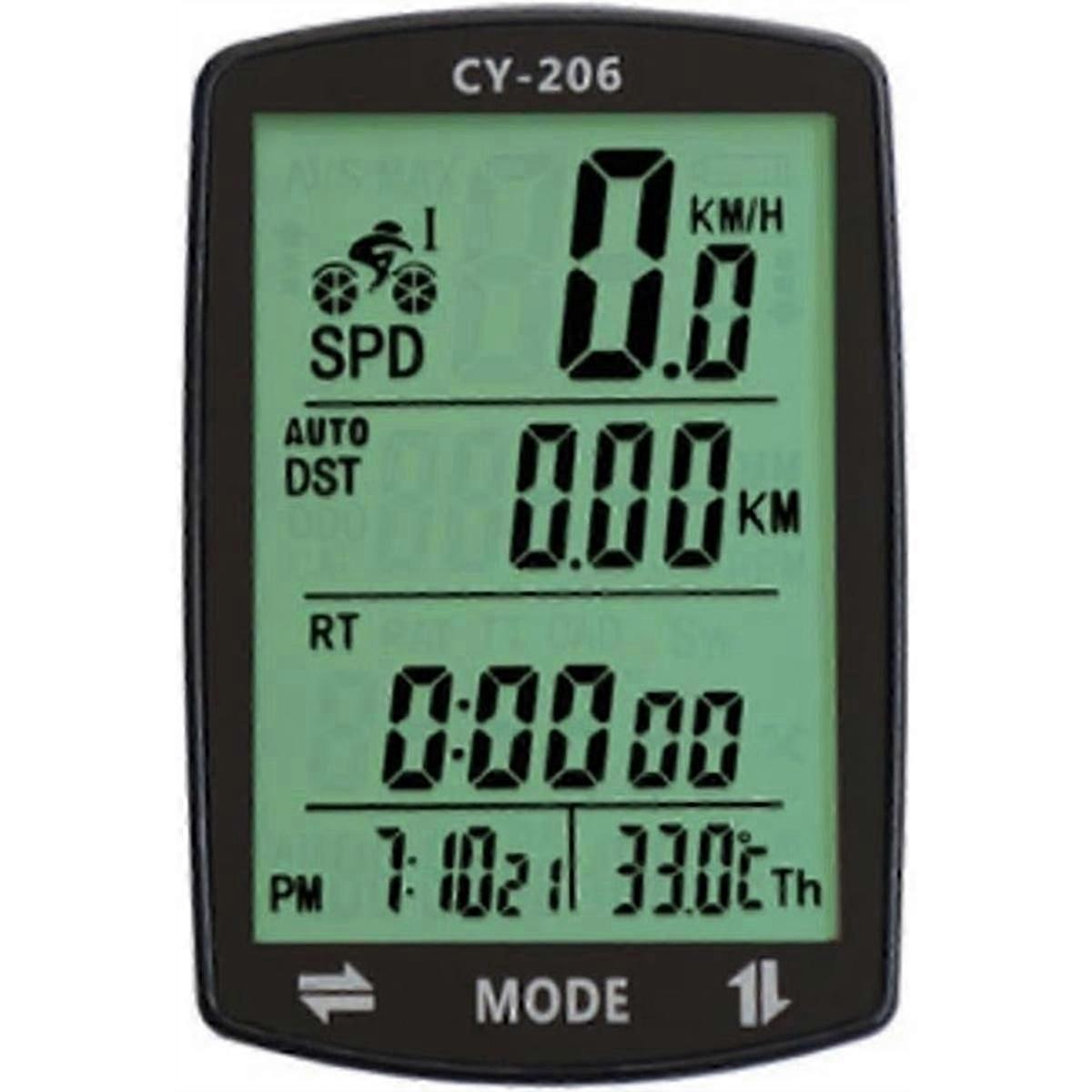 Bicycle Speedometer and Odometer Wireless Waterproof Cycle Bike Computer Multi-Functions Bike Timer