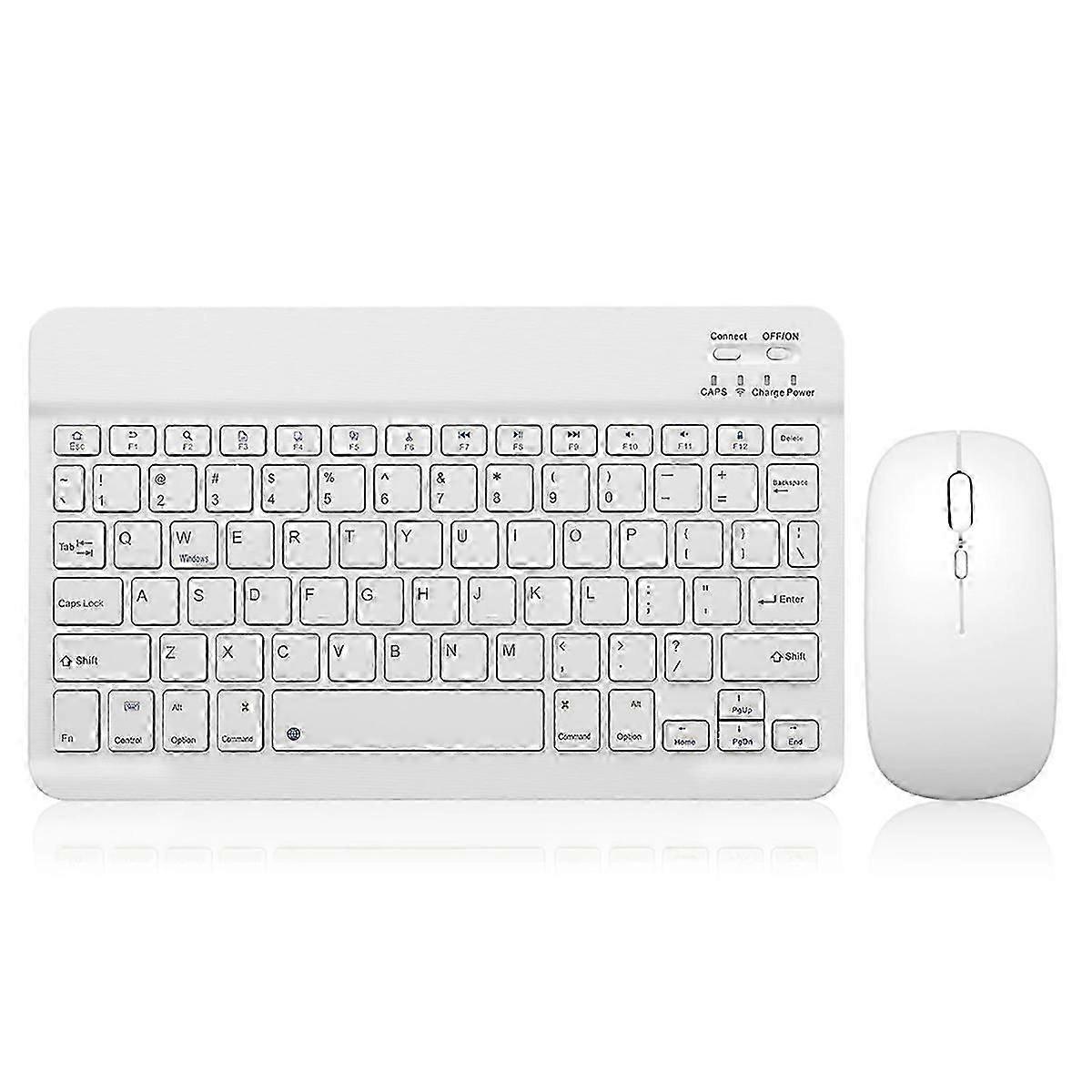 Bluetooth Keyboard with Battery-Powered Mouse for Android Windows B