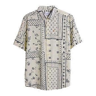 Farah Mens Bandana Print Short-Sleeved Shirt