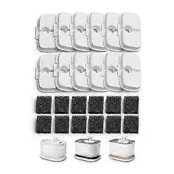 Confezione da 12 filtri di ricambio compatibili con la fontanella wireless Dockstream Plwf005/plwf115/wf105 e con i filtri per fontanelle per animali domestici.