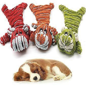 Squeaky Dog Toys Indestructible for Puppy, No Stuffing Plush Dog Toys, Interactive Tough Dog Toys with Full Crinkle Paper & Squeaker, Durable Dog Chew