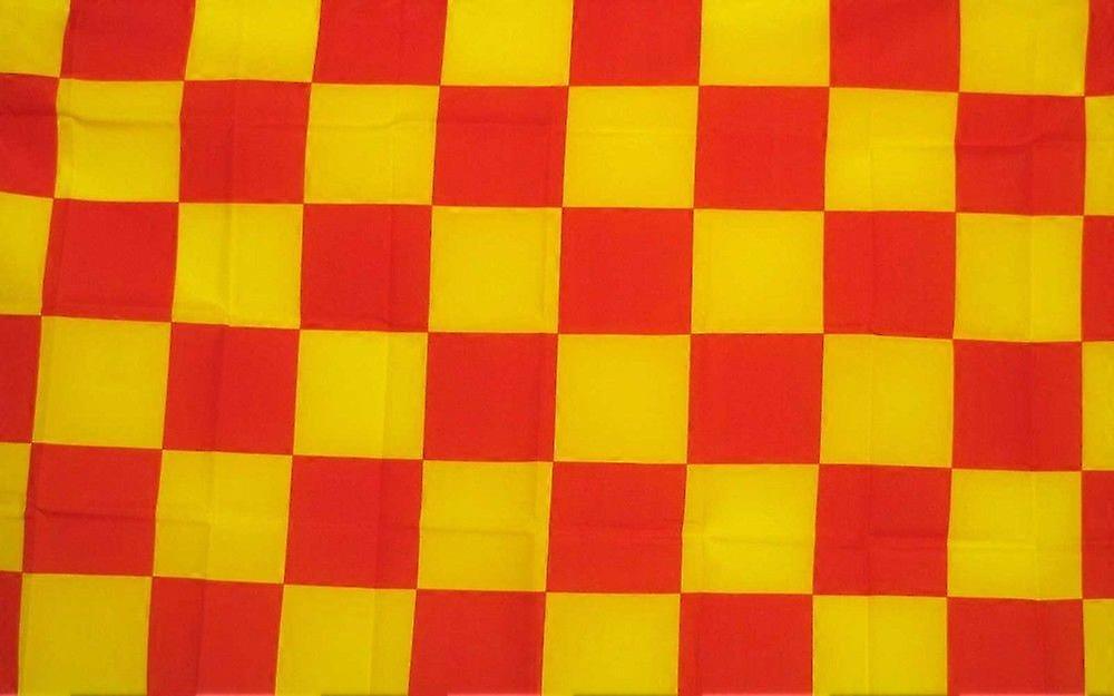 ŠAROVANÁ ČERVENO-ŽLTÁ VLAJKA FFGG-3618