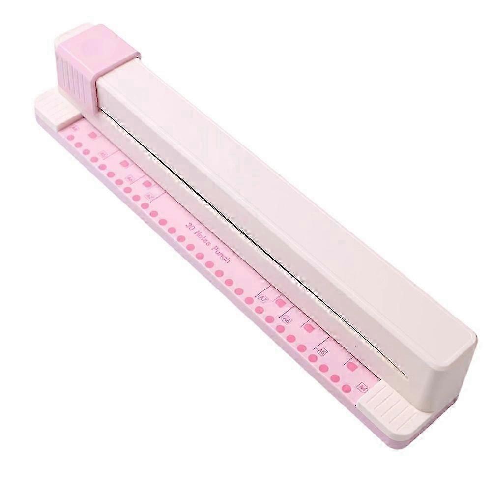 30-Hole Manual Punch | Push-Type Multi-Hole Punch for DIY Binding A4 Documents