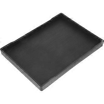 Large Reptile Feeding Bowl and Water Dish Unbreakable Black Plastic Feeding Plate with Shallow Bathing Basin Easy to Clean Terrarium Accessory for Tor
