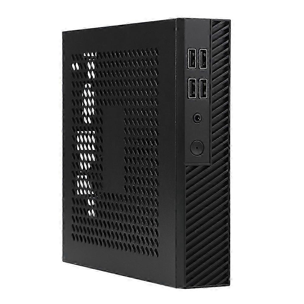 DX01 Thin Mini ITX Desktop Computer Chassis Thin Half Height Computer Chassis Portable Desktop Computer Case