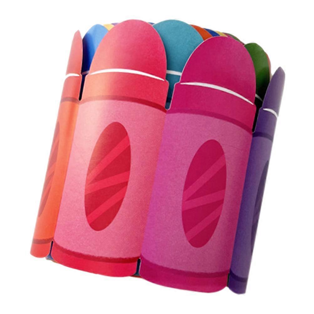 Multi Crayon Border Sticker for Bulletin Board Decor 1 Roll