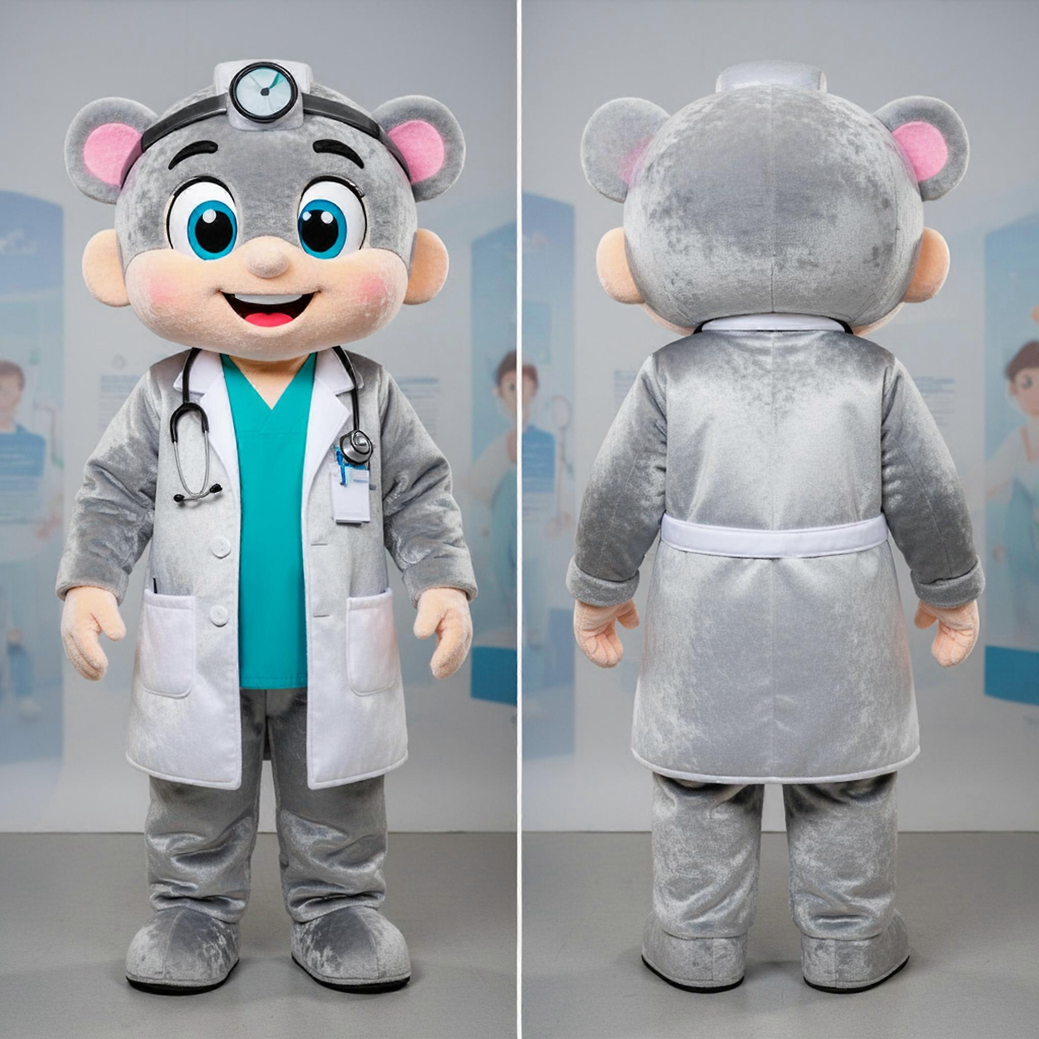 MASTICOT Silver Sleek Doctor Mascot