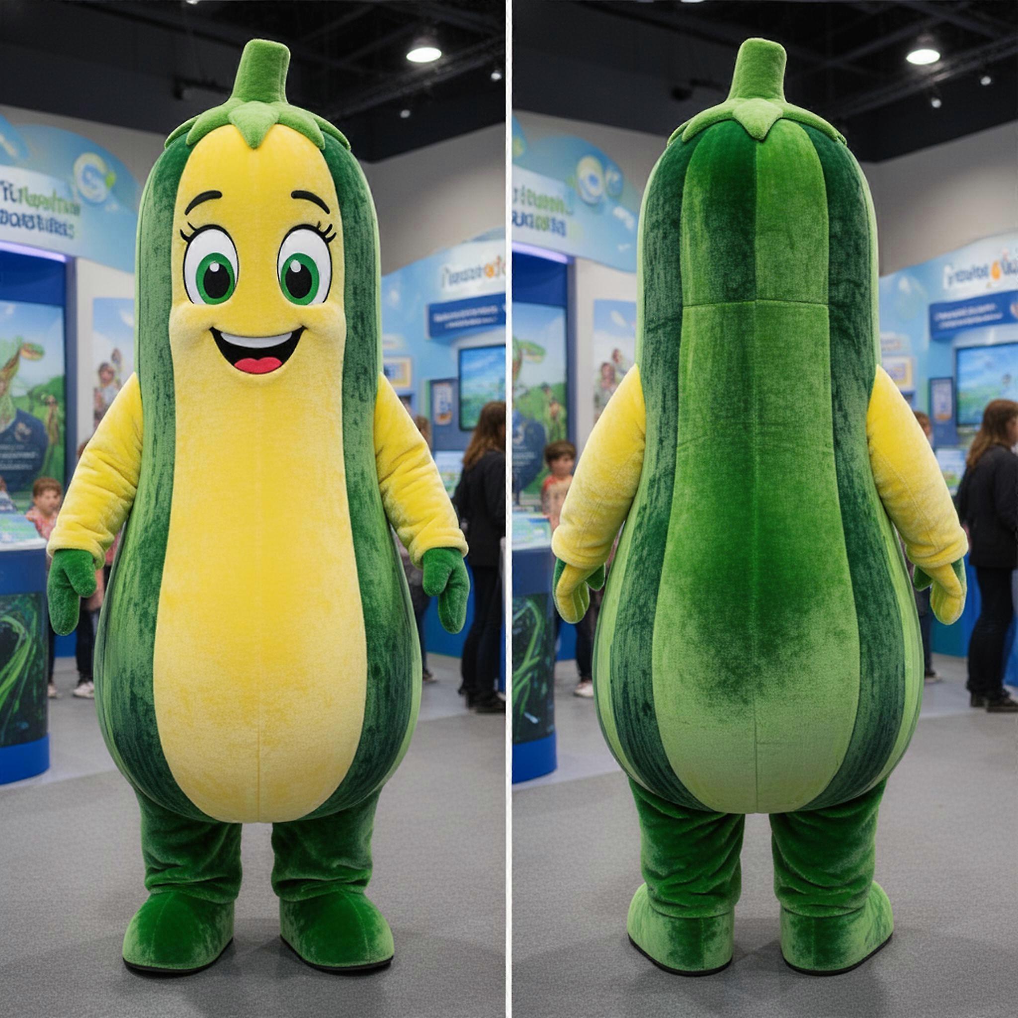MASTICOT Vibrant Green Padded Zucchini Mascot