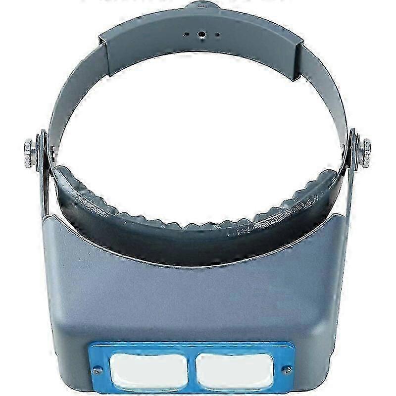 Head mounted magnifier with 4 replaceable lenses comfortable headband and multi angle adjustment