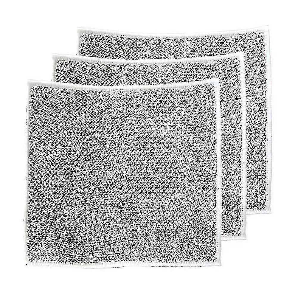 Silver Dish Cloth Effective Cleaning Clean Silver Wire Kitchen Multifunction 26-27