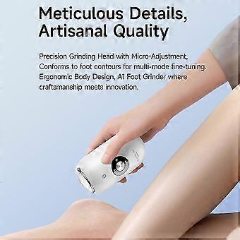 Electric Callus Remover for Travel Home Care, Dual-Head USB Rechargeable Foot File, 3-Speed Stainless Steel Pedicure Tool