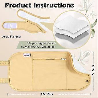 2 Pack Organic Cotton Castor Oil Pack Wrap, Reusable & Highly Absorbent Castor Oil Compress Anti Oil Leak,New 2026