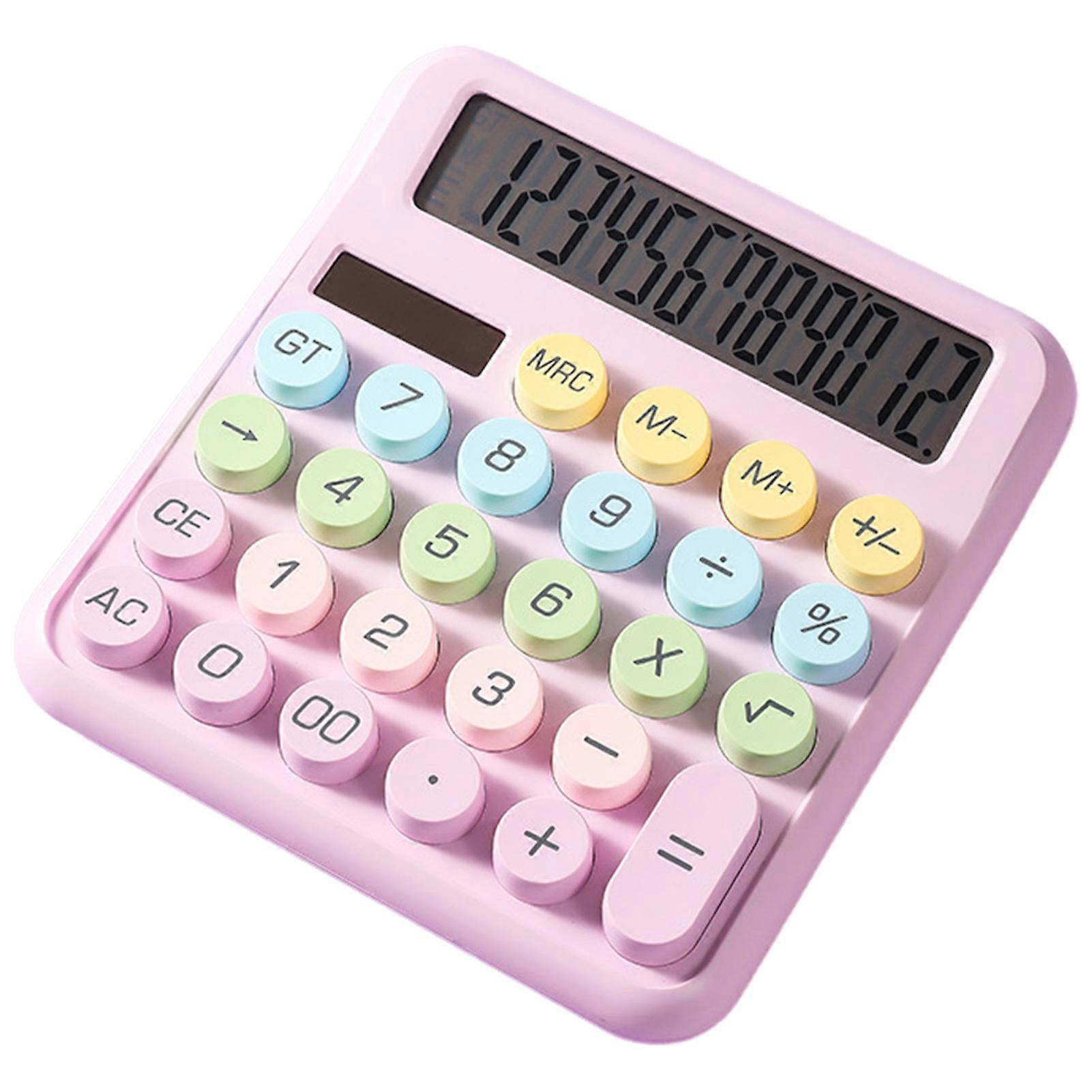 Large Display Calculator with Mechanical Typewriter Design for Office
