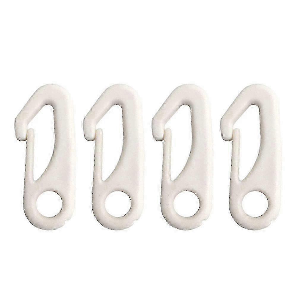 Nylon Flagpole Clip Hooks, 4-Pack for Securing Flags to Pole