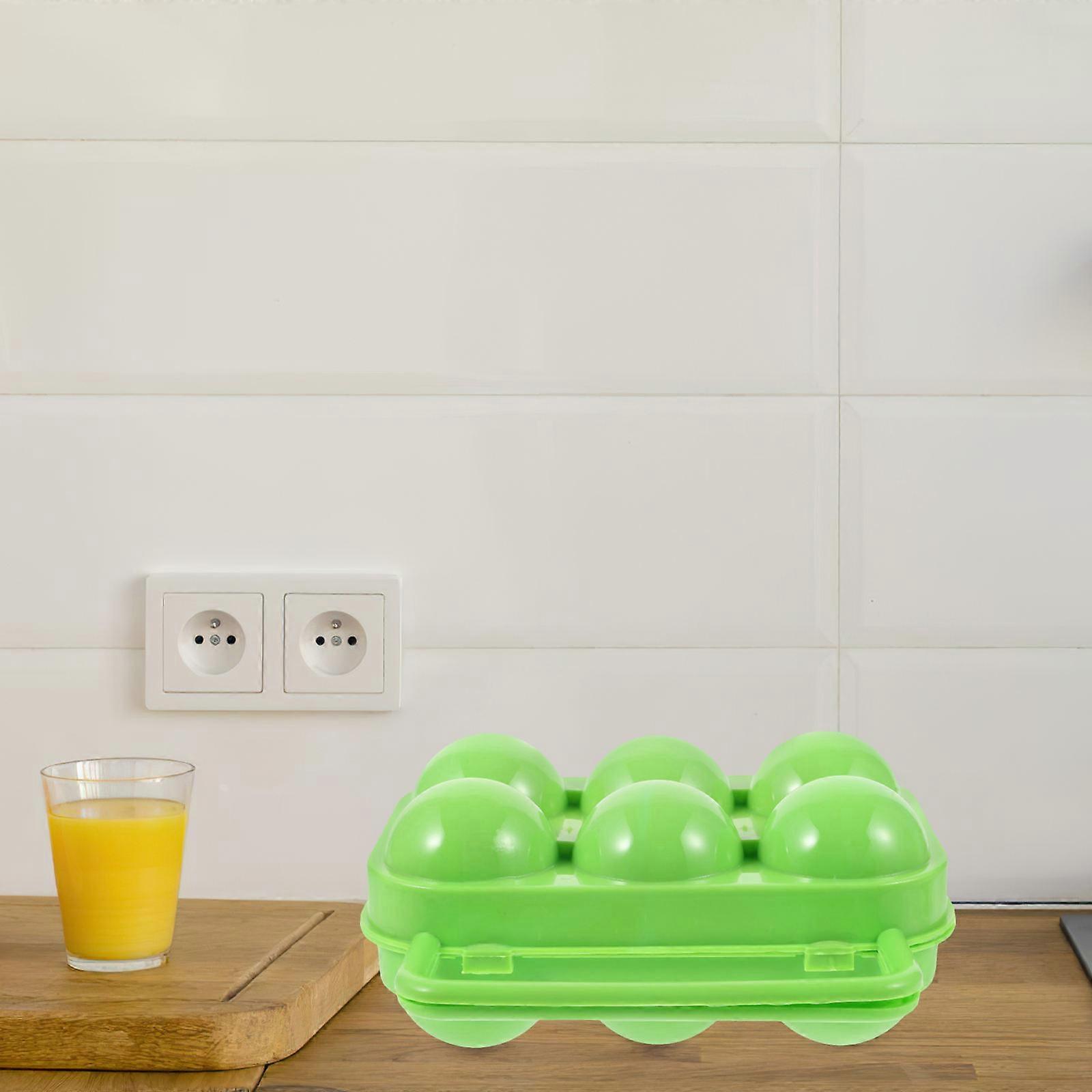 Egg Container for Camping Plastic Egg Carrier for 2Pcs Storage Box