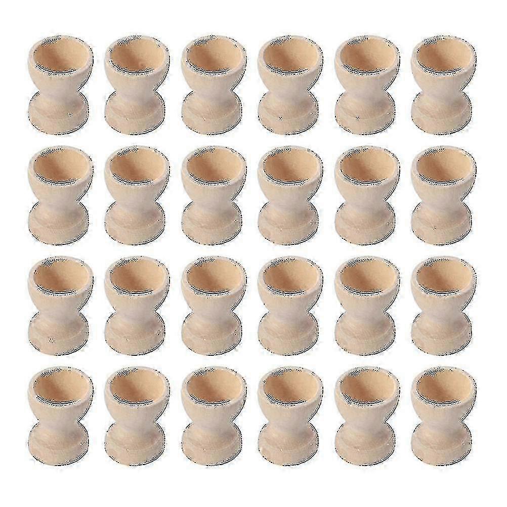 24pc Natural Grain Egg Cups