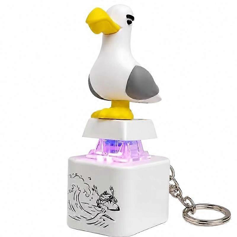 Seagull "MINE!" Button Keychain