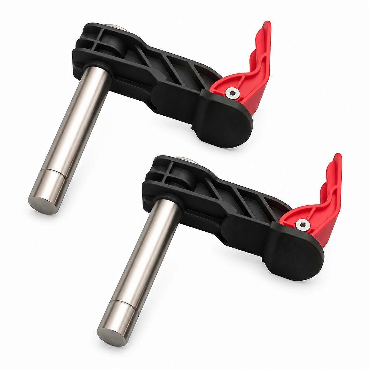 Workbench Hold-Down Clamp Set - Quick-Release Lever Clamps with 20 mm Mounting Posts, 2 Pack