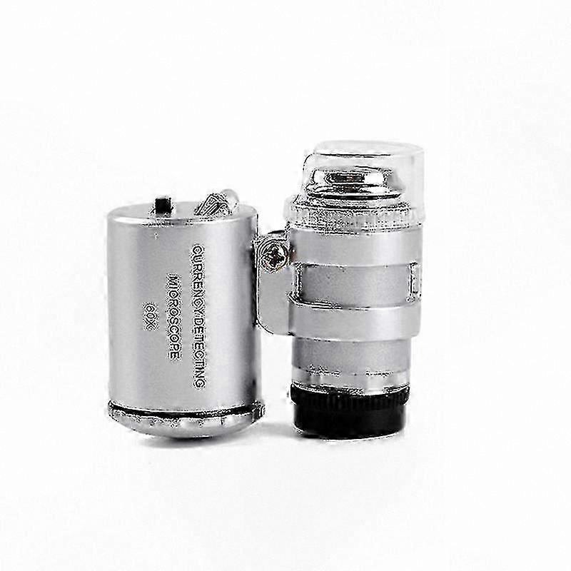 60X Handheld Microscope with UV LED Light