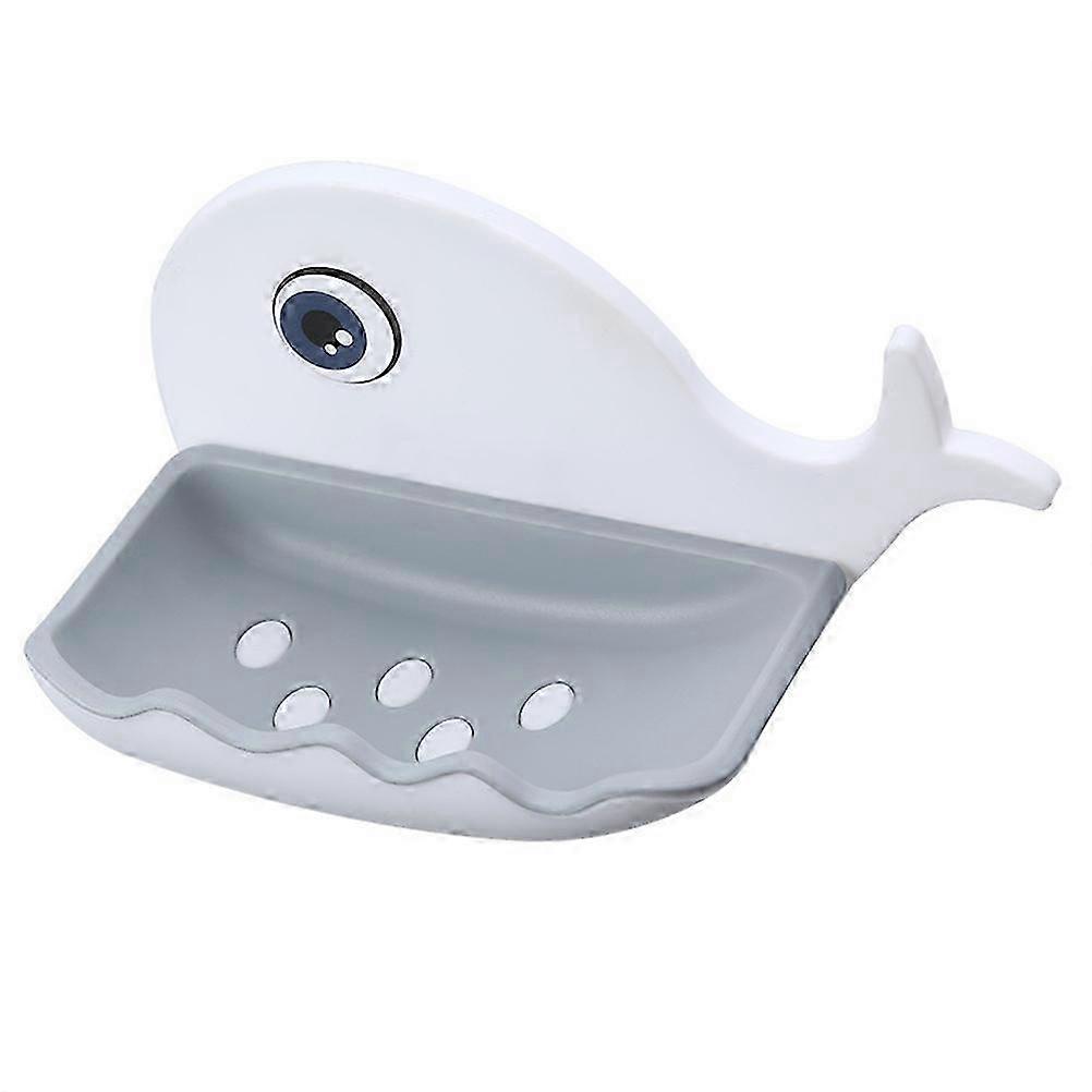 Adhesive Whale Soap Dish With Drainage