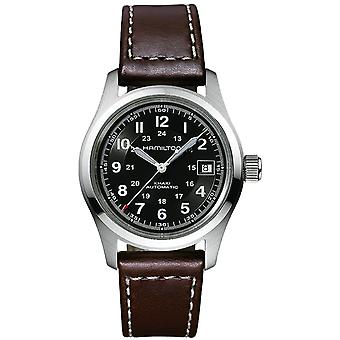R. hamilton khaky aut 38 e/neg ac/co/men Automatic Analog Man Watch with Cowskin Bracelet H70455533