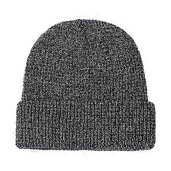 Winter Glitter Beanie – Reflective Stretchy – for Night Walks Outdoor