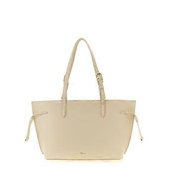 Furla White Calfskin Tote Bag