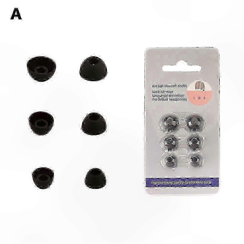 Replacement Silicone Ear Tips Compatible with Bowers & Wilkins PI8 (6-Pack: Small, Medium, Large)