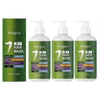 7-in-1 Hair Mask with Rosemary Batana Castor Oil & Keratin, Deep Conditioner for Dry Frizzy Damaged Hair, Repair & Moisturize, 8 oz 