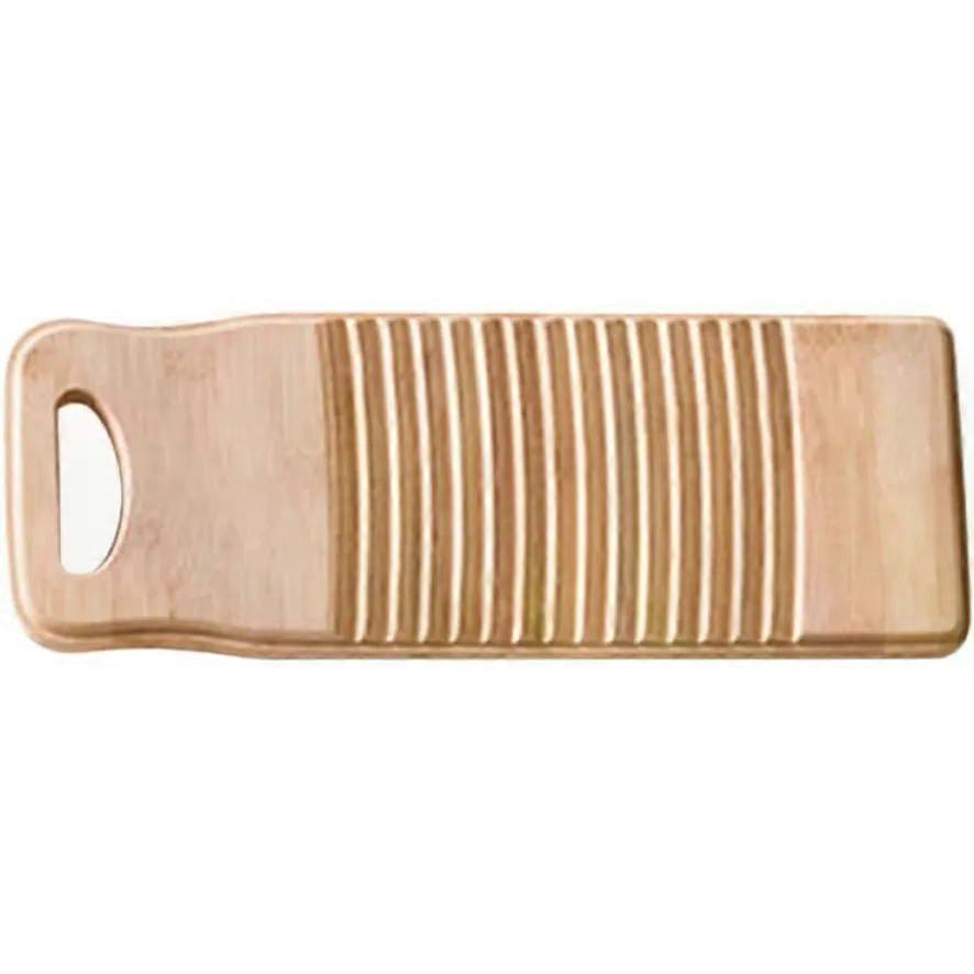 Solid Bamboo Scrubbing Board Anti Slip Laundry Washboard 40cm