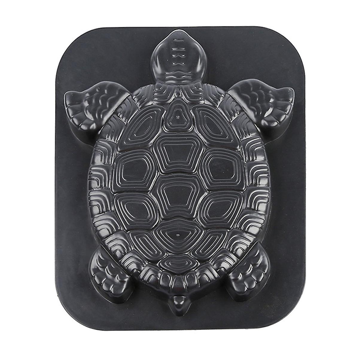 Turtle Path Maker Mold Manually Paving Concrete Molds Stepping Stone Road Making Tool (Black)