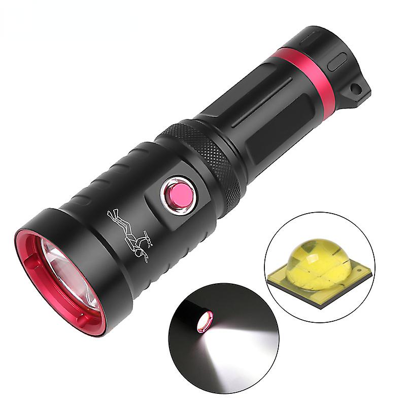 Hp70 Fixed Focus Strong Light Waterproof Flashlight Outdoor Diving Rescue Lighting