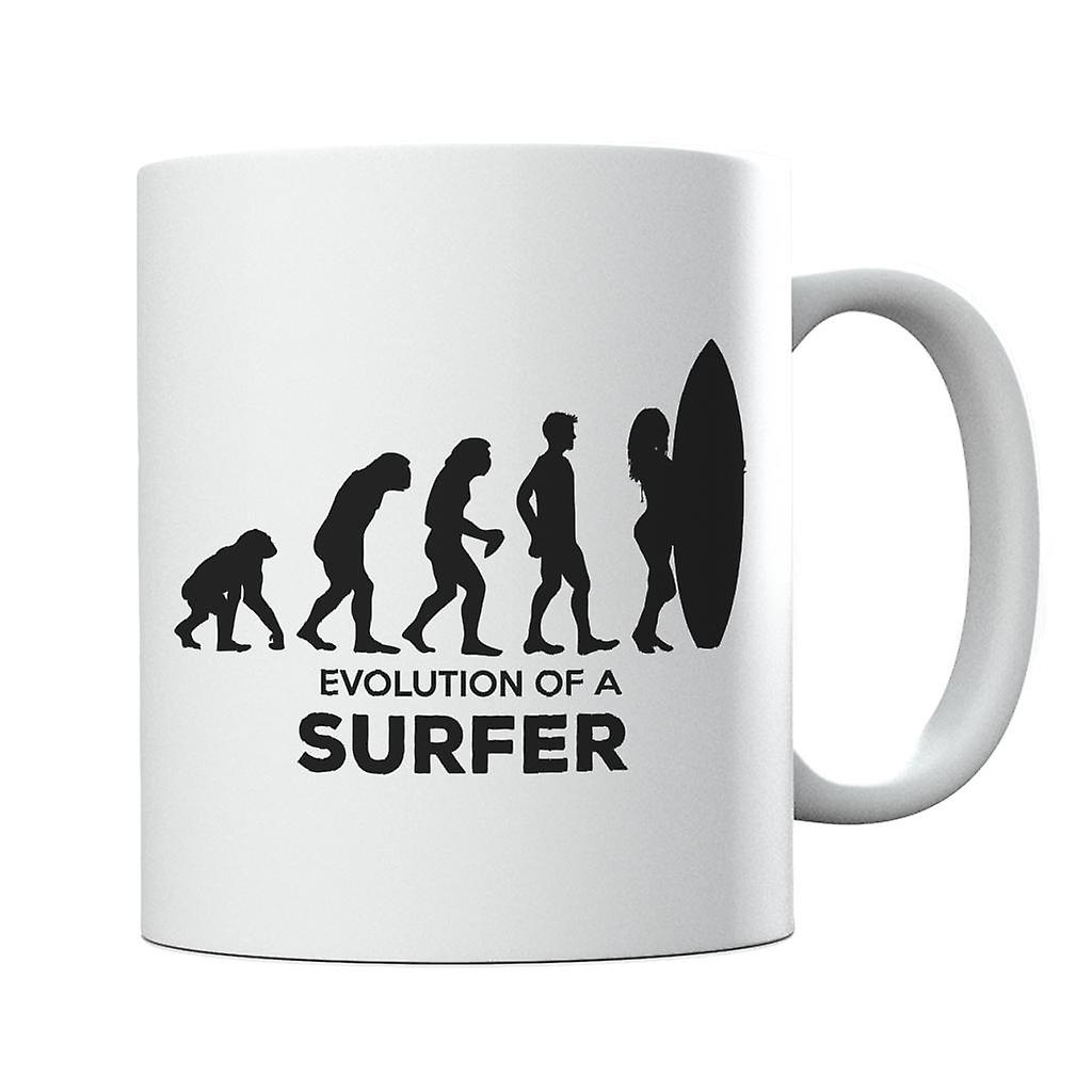 Evolution Of A Surfer Mug