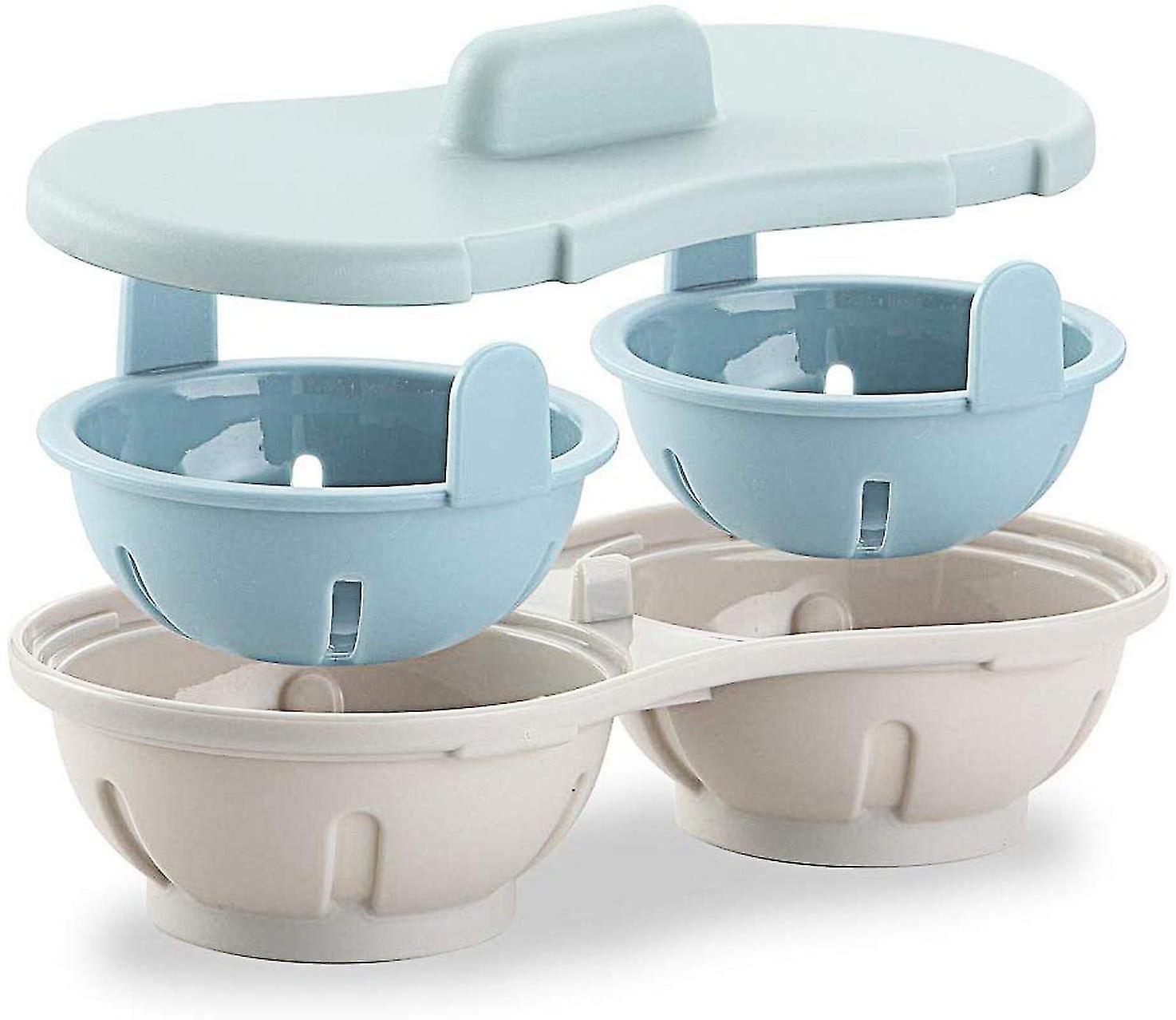 Egg Steamer Box Creative Microwave Oven Steaming Egg Plate For Kitchen Utensils