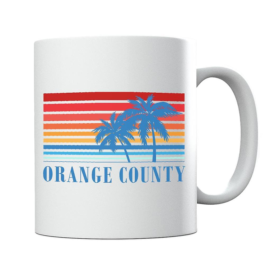 Orange County Retro 70s Sunset Mug