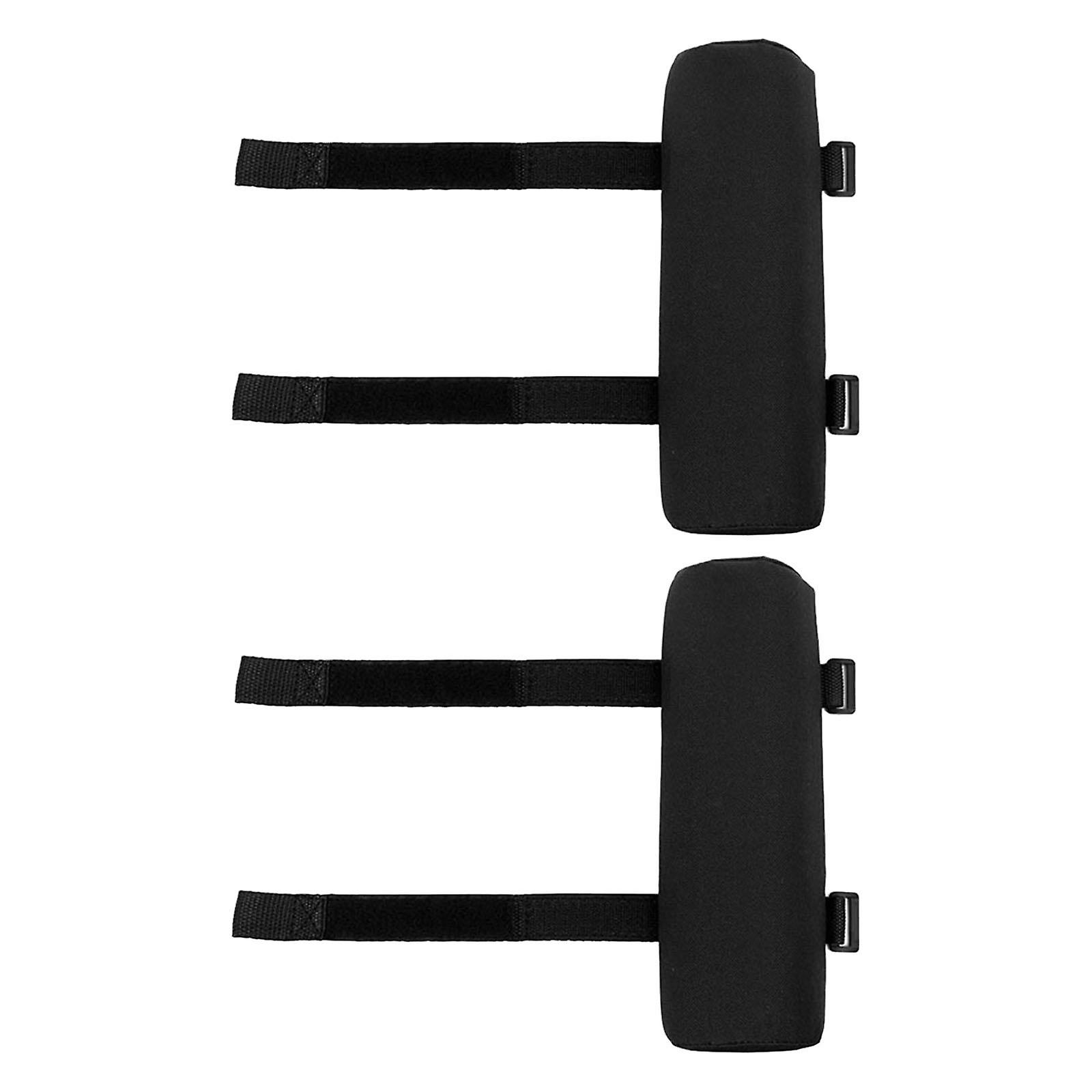 Folding Recliner Cushion Armrest Padding Durable Material Black Accessories