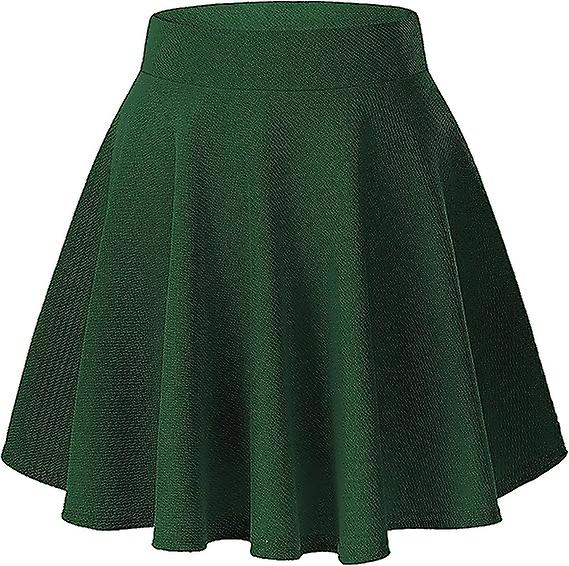 Women's Basic Versatile Stretchy Flared Casual Mini Skater Skirt9(large)