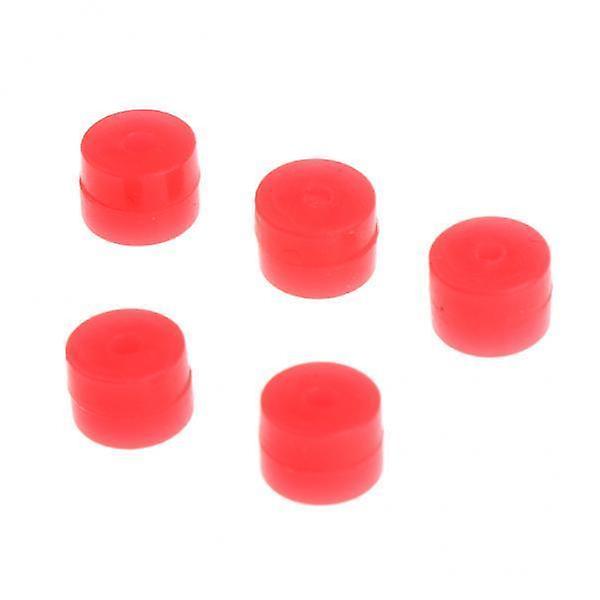 4x5pcs Archery Flexible Kisser Button Tie In Recurve Compound Bow String Red