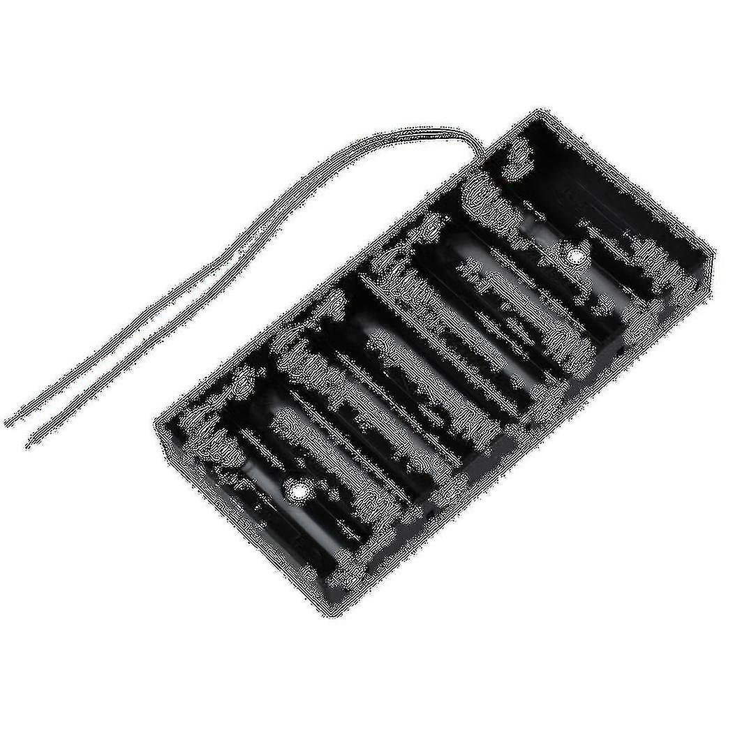 חדש פלסטיק 8 x 1.5v aa 2a תא מחזיק סוללה תיבת אחסון מארז סטנדרטי 12v עם חוט עופרת