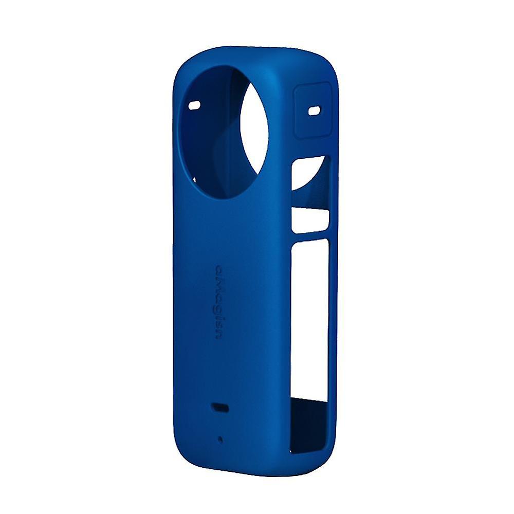 Amagisn Protective Case For Insta 360 X3 Camera Silicone Case, Blue