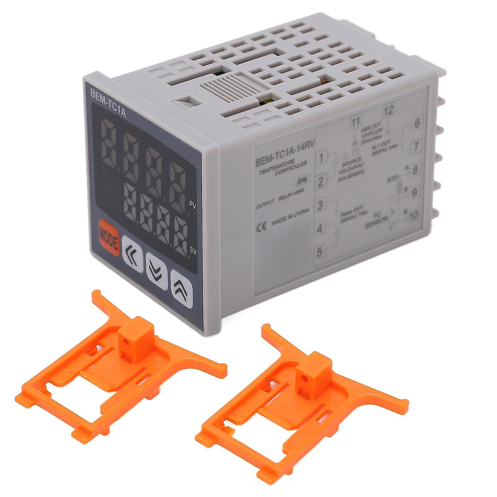 Digital Thermostat Pid Temperature Controller Intelligent Relay Output Thermostat 100240vac(bem-tc1a-14rv )