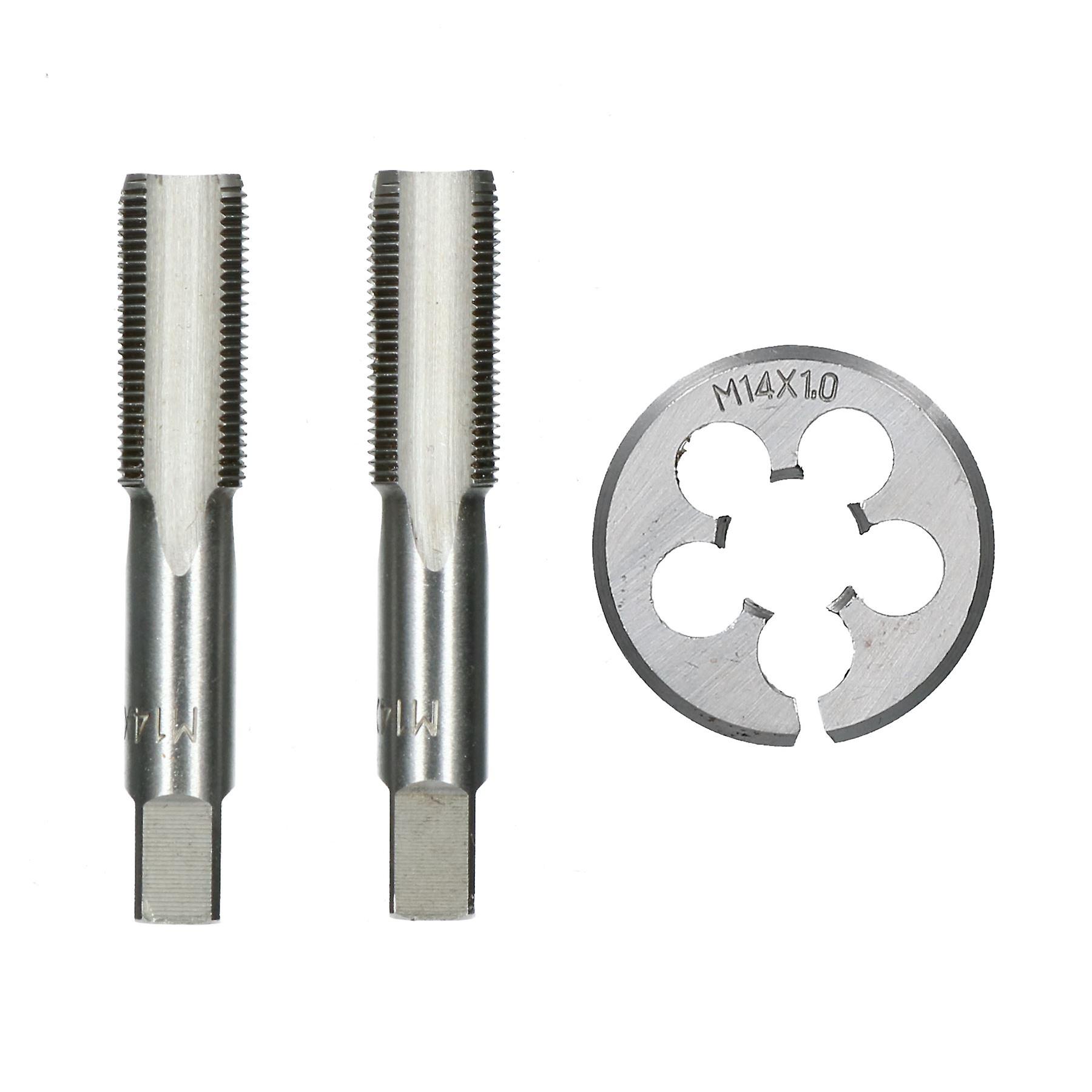 M14 x 1mm Metric Tap and Die Tungsten Steel Taper and Plug TD008_TD043