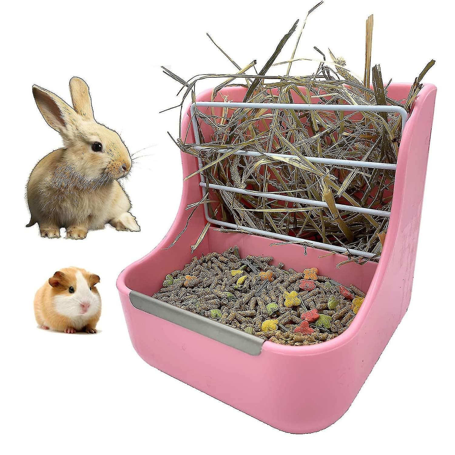 Rabbit Food Bowl,guinea Pig Food Bowl,2 In Hanging Automatic