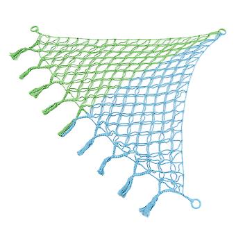 Triangular Toy Hammock Plush Toys Cotton Rope Woven Net Pocket Hanging Storage Hammock
