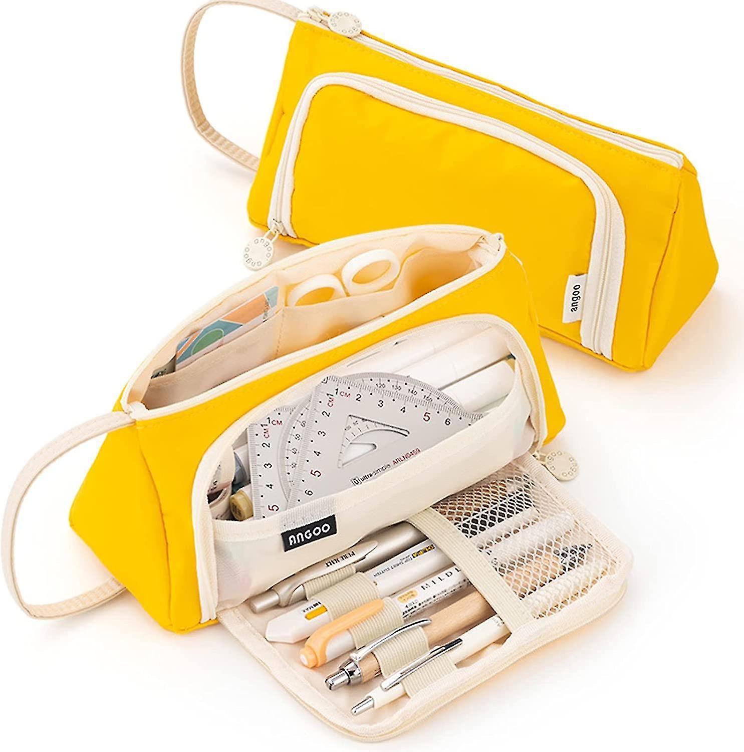 Große Kapazität Langlebige Stiftetui, Stiftetui mit Multifunktionsfach, Stifttasche für Mädchen