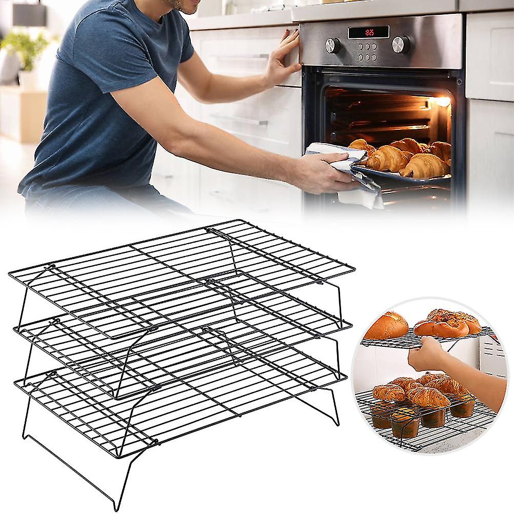 Stackable Non-Stick Cooling Rack for Baking and Roasting