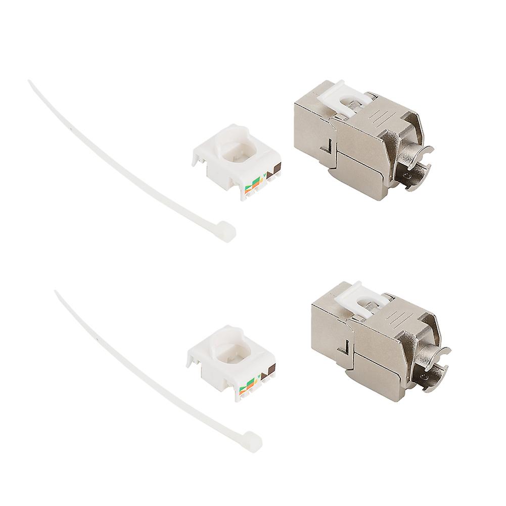 CAT7 10G Female RJ45 Network Module Adapter - 2 Pack