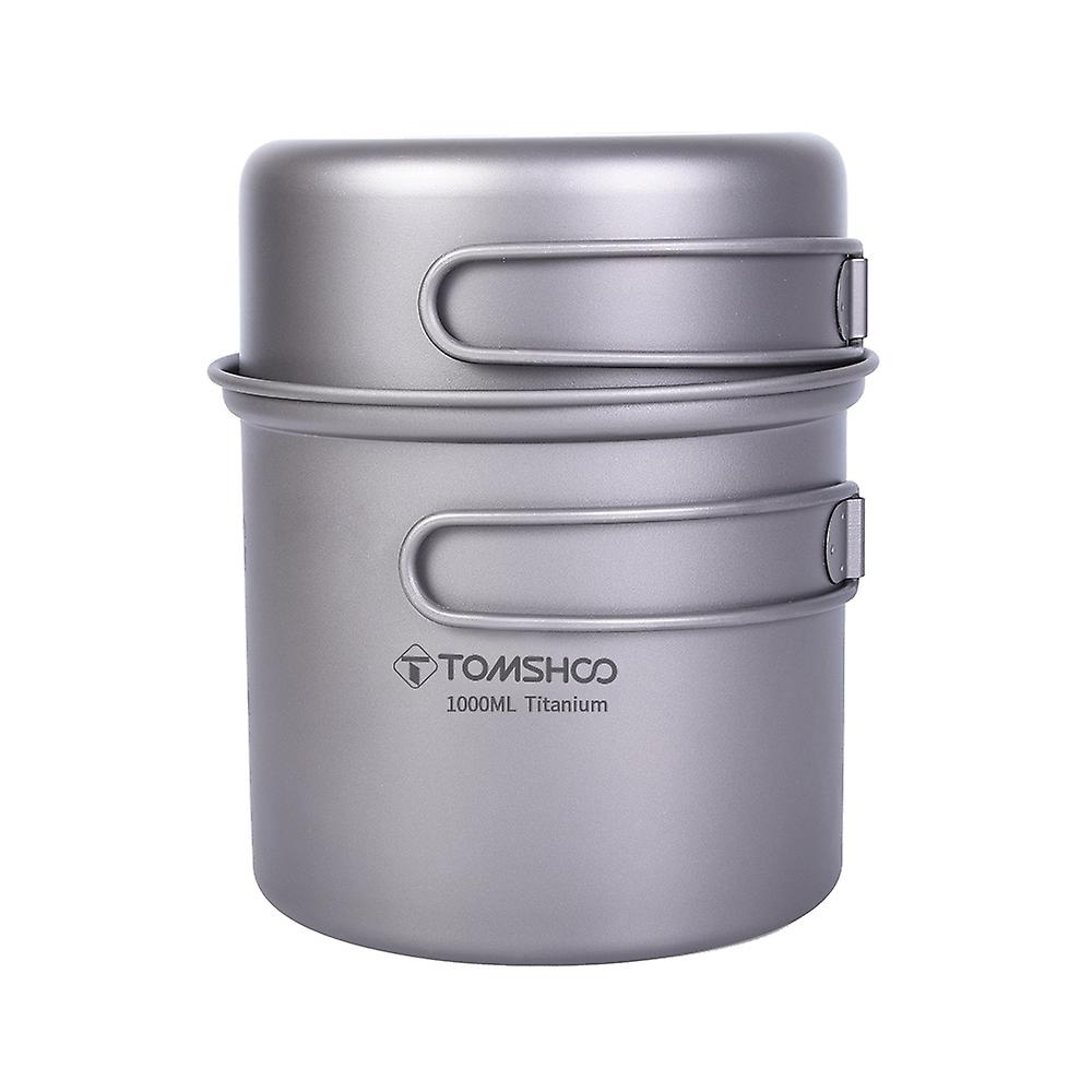 ''Titanium Cookware Set Outdoor Cookware Set Lightweight Camping Pot and Plate Portable Cooking U